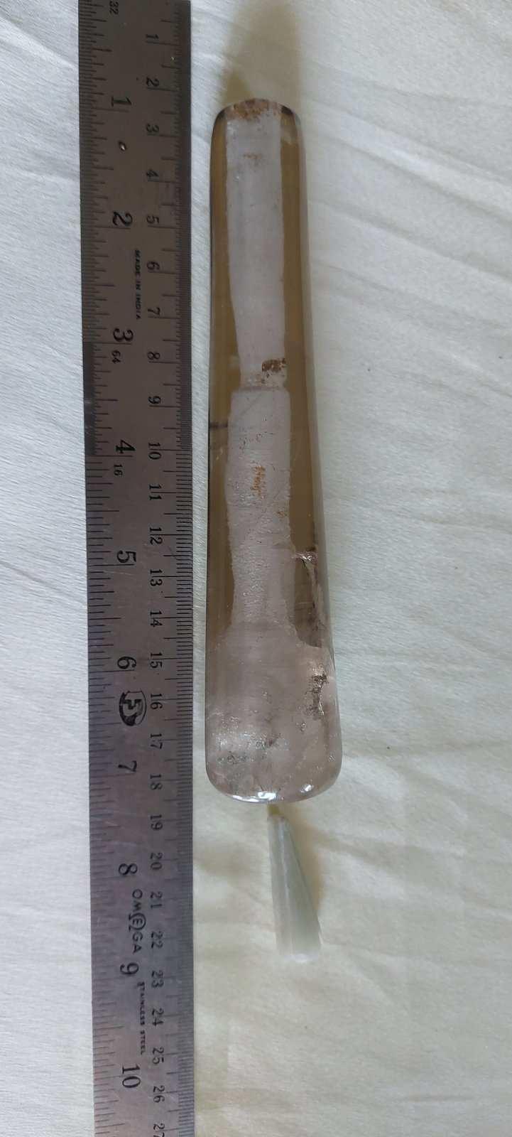 Soma Flora Crystal Chillum | Smokey Quartz (6 inch)Soma Flora Crystal Chillum | Smokey Quartz (6 inch)