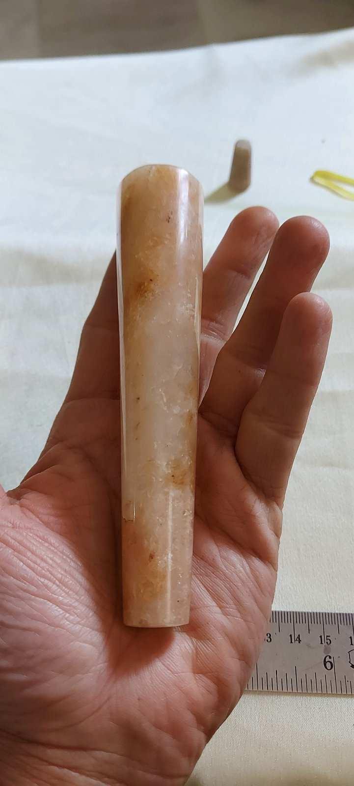 Soma Flora Crystal Chillum | Yellow Quartz (6 inch)Soma Flora Crystal Chillum | Yellow Quartz (6 inch)