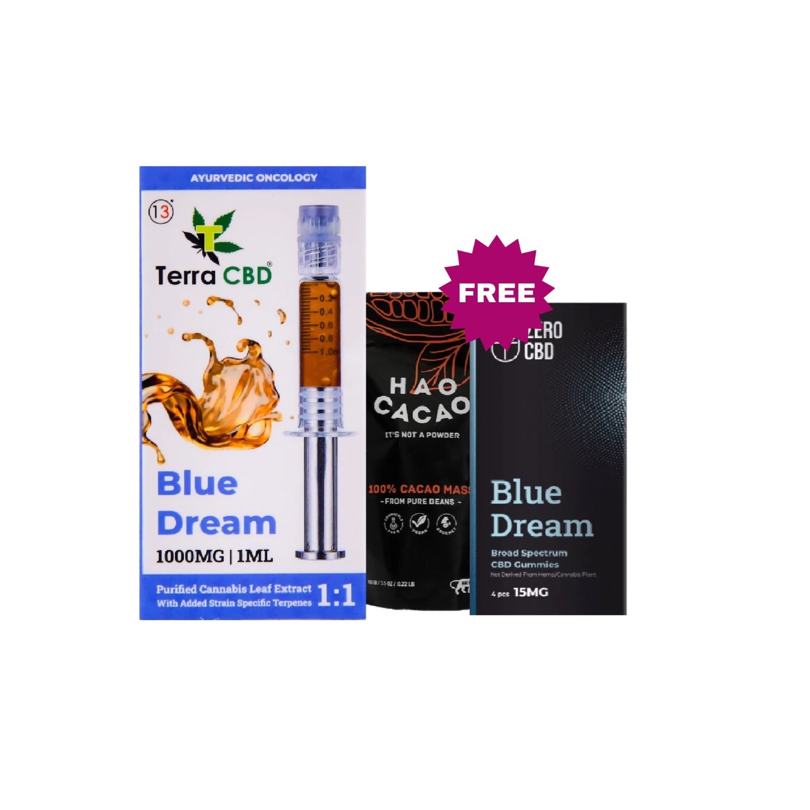 Special Offer - Free Cacao Mass and CBD Gummies with Blue Dream Cannabis Extract - CBD Store India