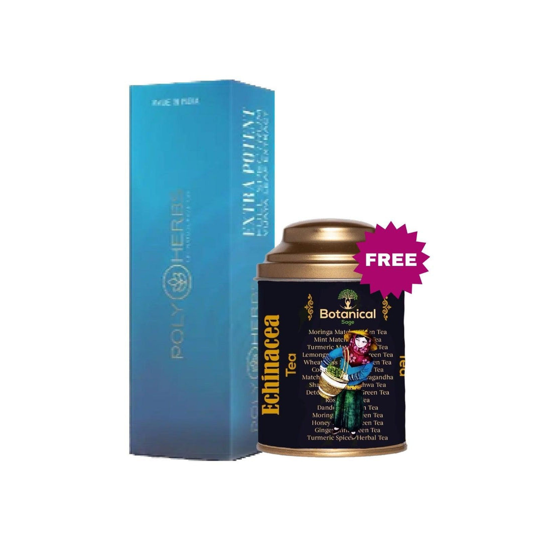 Special Offer - Polyherbs Extra Potent Extract + Free Echinacea Angustifolia Tea Flowerwellness productsPolyherbs Vijaya Leaf Extract Syringe | Relaxation & Wellness