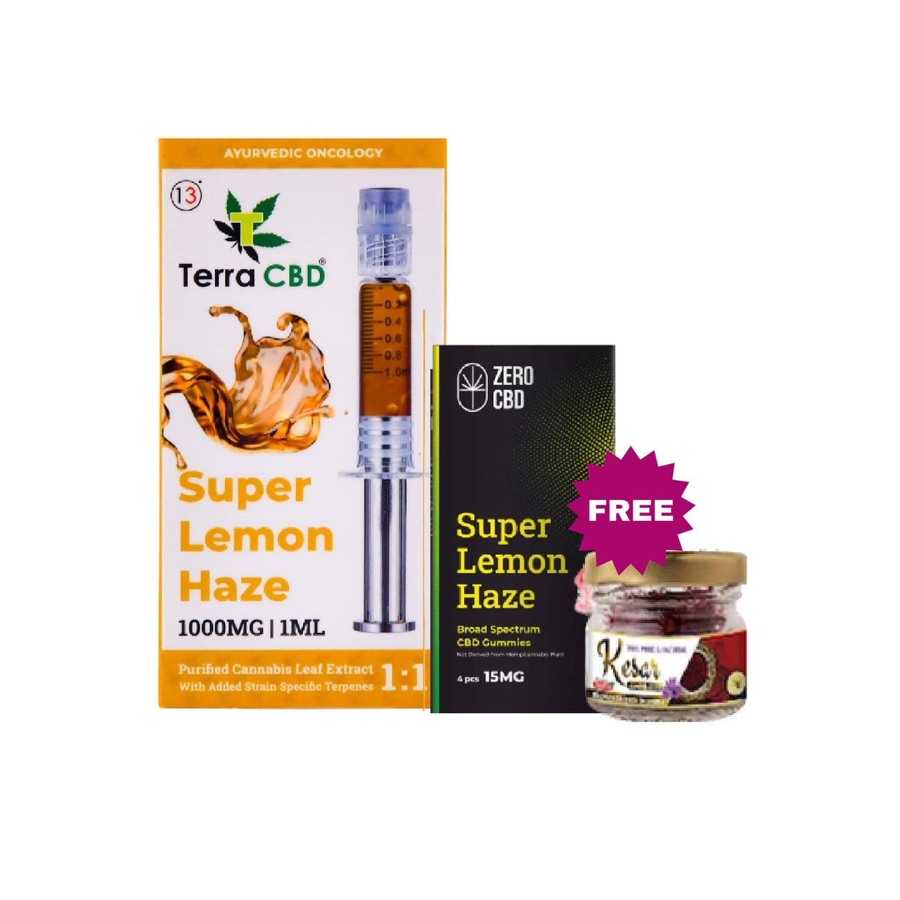 Special Offer - Free Kashmiri Saffron and Supar Lemon Haze CBD Gummies with Super Lemon Haze Cannabis Extract - CBD Store India