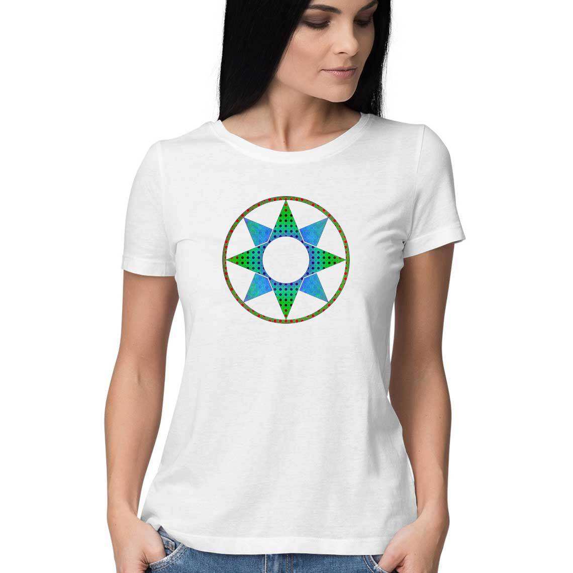 Star of Ishtar Dual Print Women's T-Shirt - CBD Store India