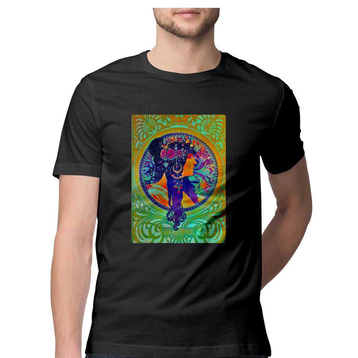 The Best Cotton T-Shirts - Alphonse Mucha Donna Orechini Men's T-Shirt - CBD Store India