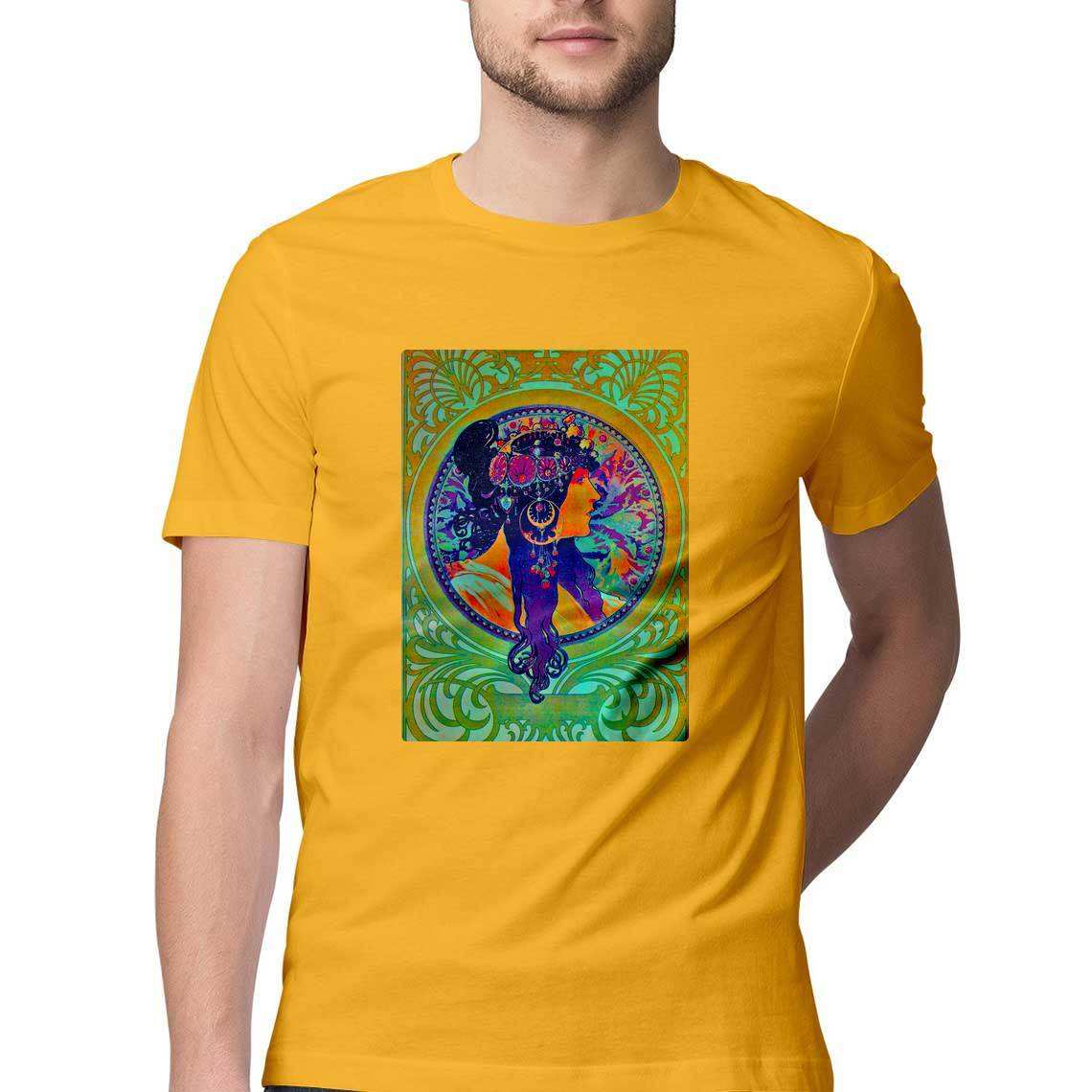 The Best Cotton T-Shirts - Alphonse Mucha Donna Orechini Men's T-Shirt - CBD Store India