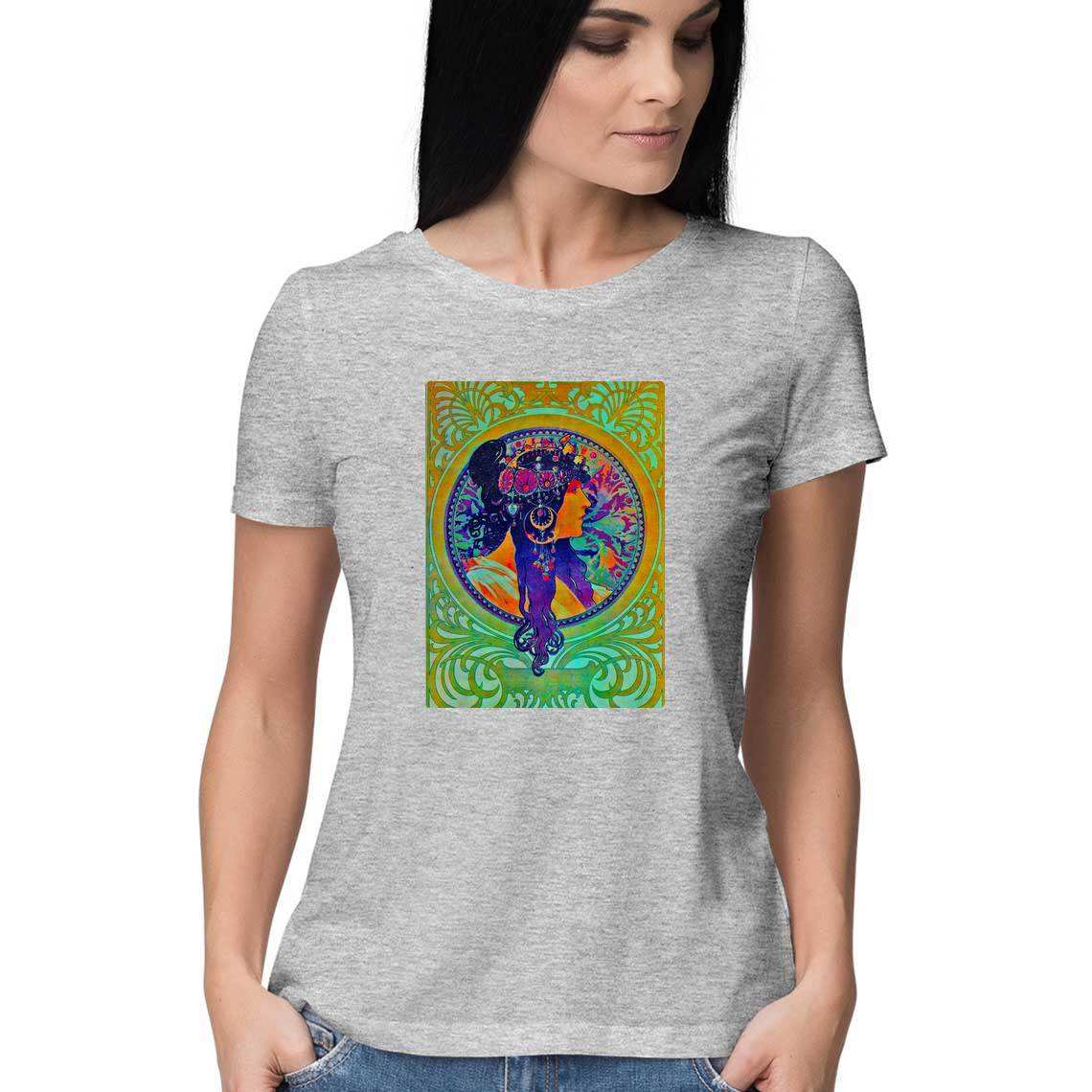 The Best Cotton T-Shirts - Alphonse Mucha Donna Orechini Women's T-Shirt - CBD Store India