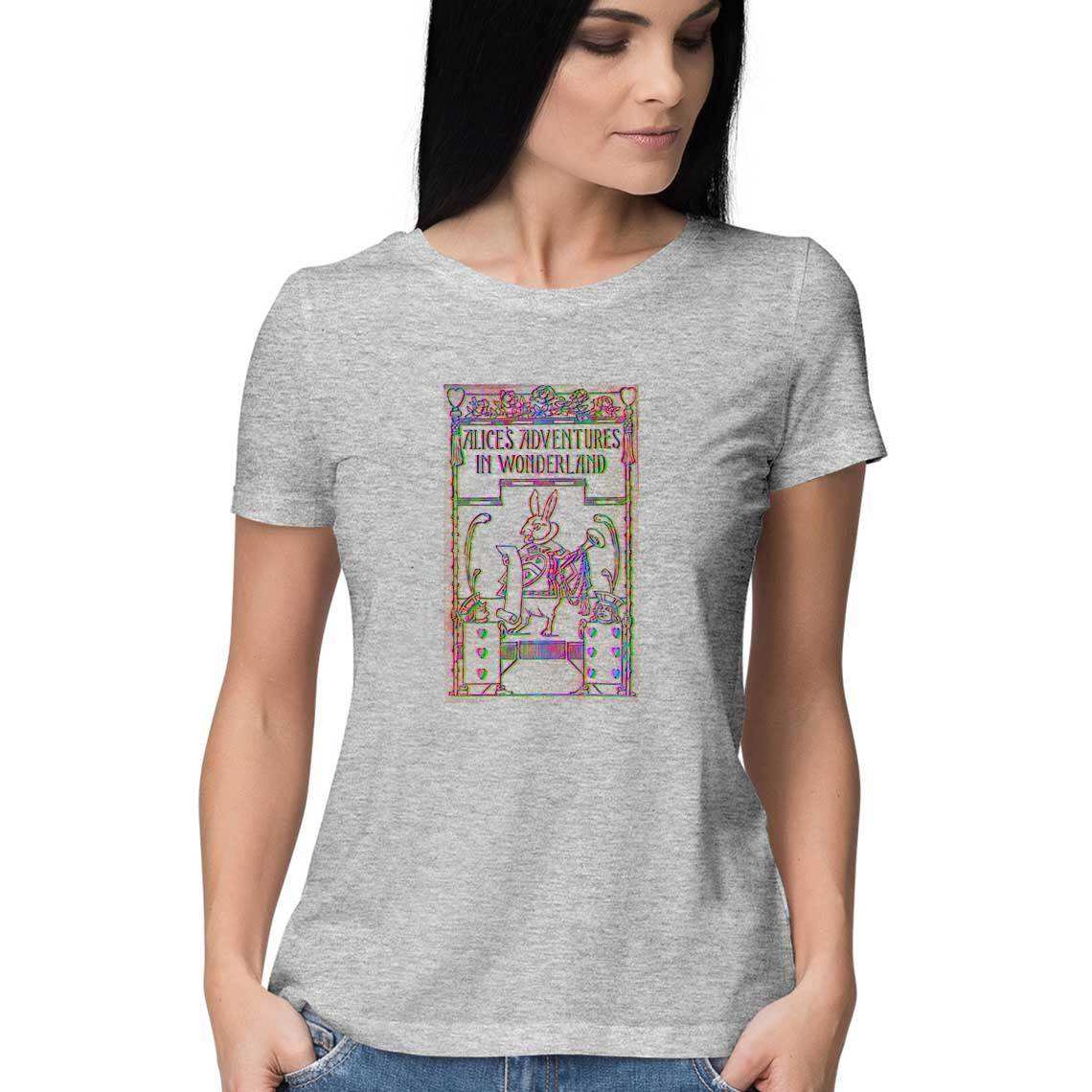 The Best T-Shirts - Alice's Adventure's in Wonderland Women's T-Shirts - CBD Store India