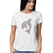 The Dolphin that blocked a Rainbow Women's T-Shirt - CBD Store India