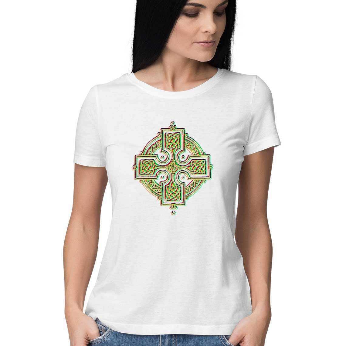The Druid's Celtic Cross Women's T-Shirt.