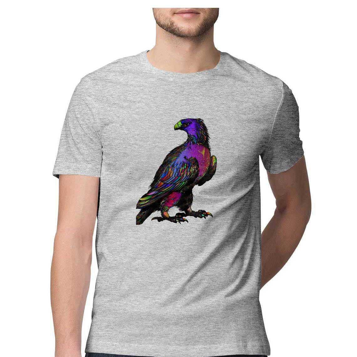 The Eagle Who Flew Through a Rainbow Men's Graphic T-Shirt.
