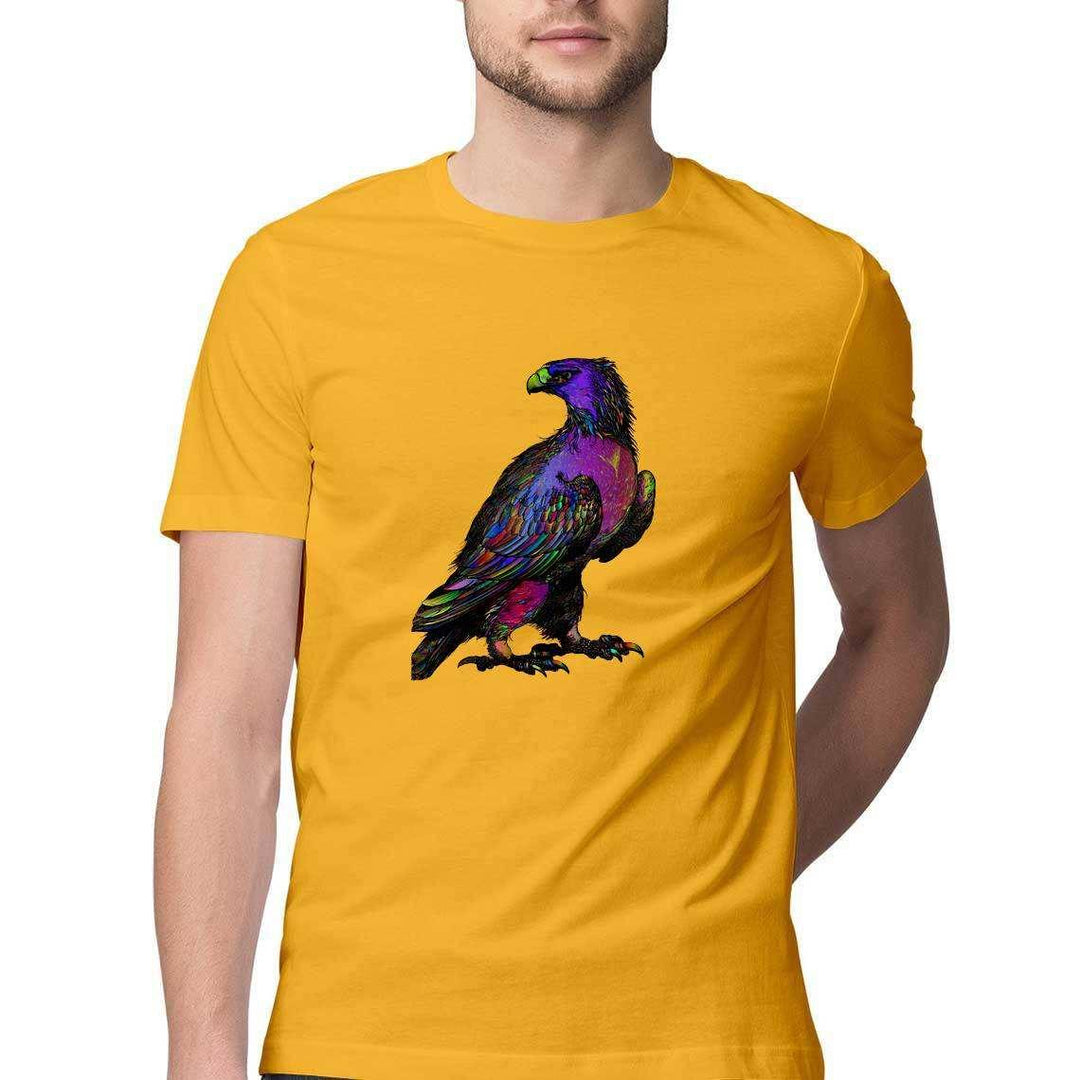 The Eagle Who Flew Through a Rainbow Men's Graphic T-ShirtClothingMen's Graphic T-Shirt - Psychedelic Design