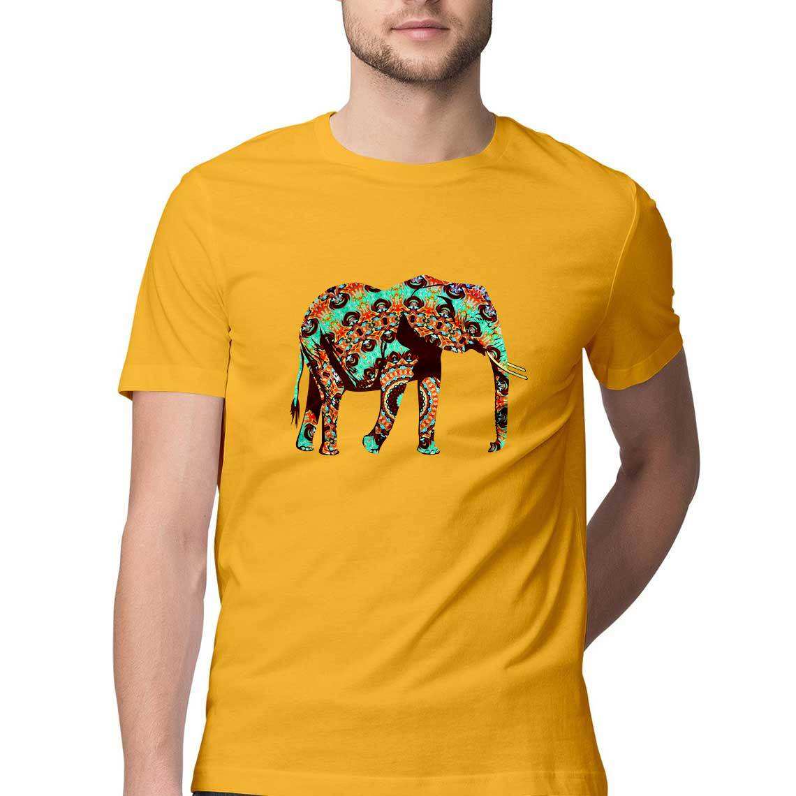 The Elephant Who went on a Psychedelic Safari Men's Graphic T-Shirt - CBD Store India