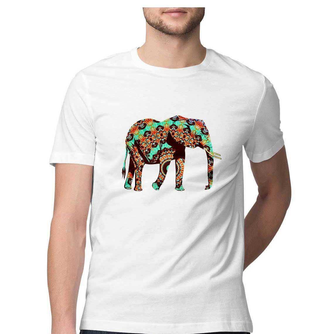 The Elephant Who went on a Psychedelic Safari Men's Graphic T-Shirt.