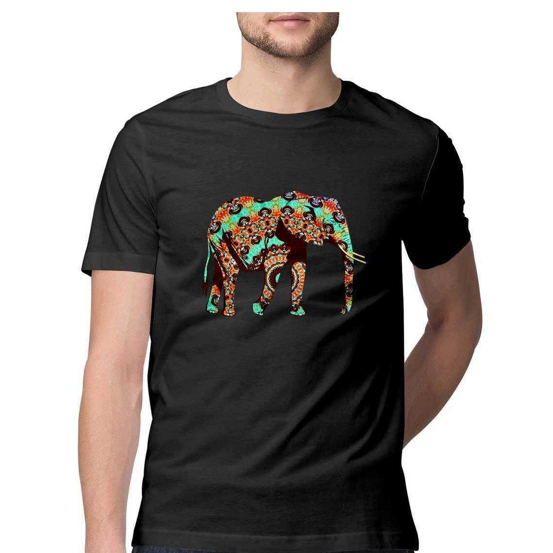The Elephant Who went on a Psychedelic Safari Men's Graphic T-Shirt.