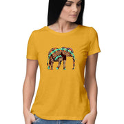 The Elephant who went on a Psychedelic Safari Women's Graphic T-Shirt - CBD Store India