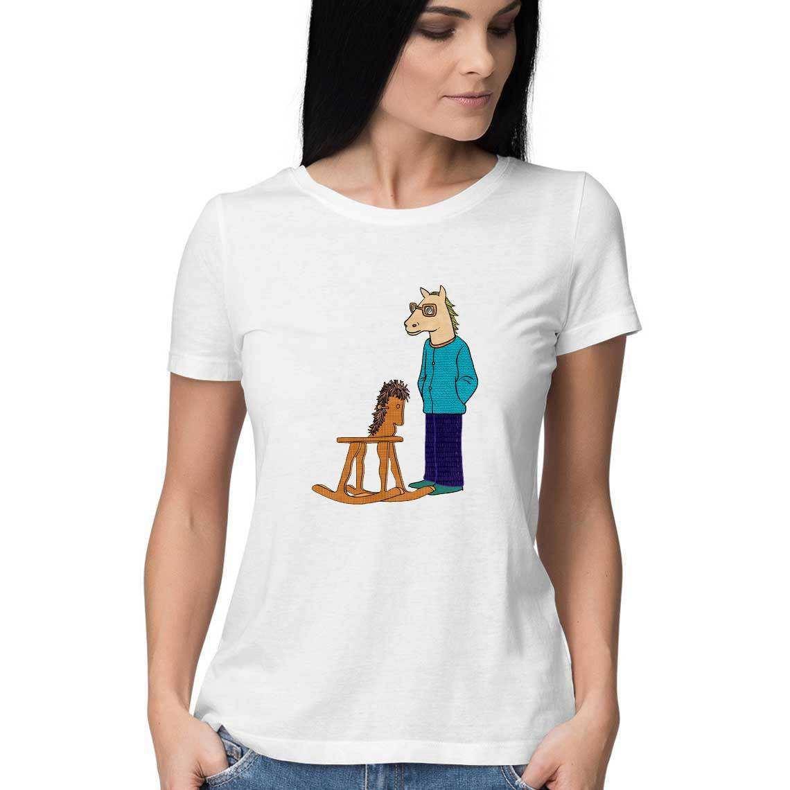 The Flying Horseman Women's Graphic T-Shirt.