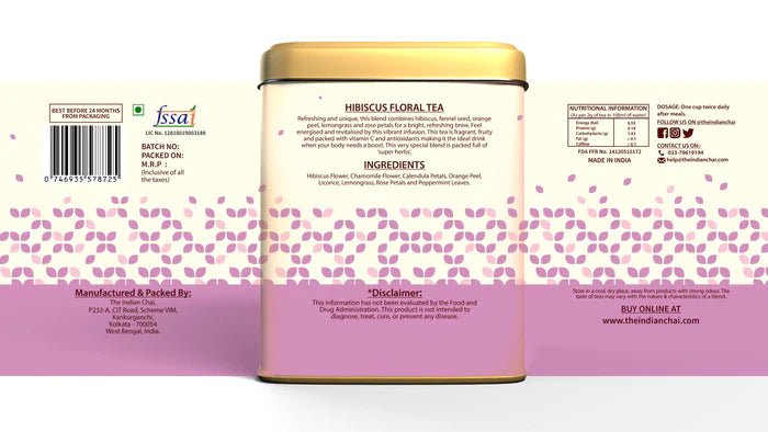 The Indian Chai - Hibiscus Floral Tea - CBD Store India