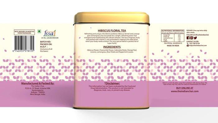 The Indian Chai - Hibiscus Floral TeaHerbal TeaHibiscus Floral Tea - Nutrient-Packed | Antioxidant Rich