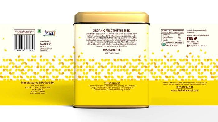 The Indian Chai - Organic Milk Thistle SeedHerbal TeaOrganic Milk Thistle Seed Benefits | Detox & Heart Health