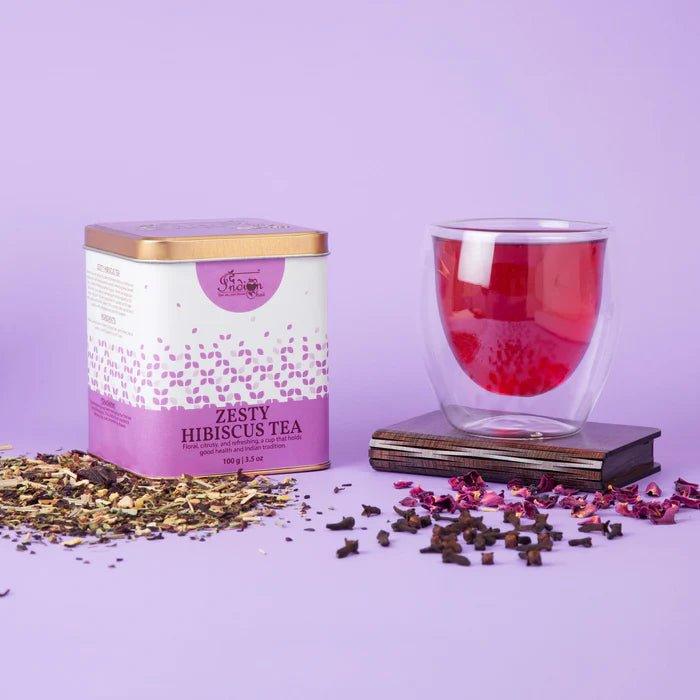 The Indian Chai - Zesty Hibiscus TeaHerbal TeaZesty Hibiscus Tea - Hibiscus Tea Benefits | Immunity Booster
