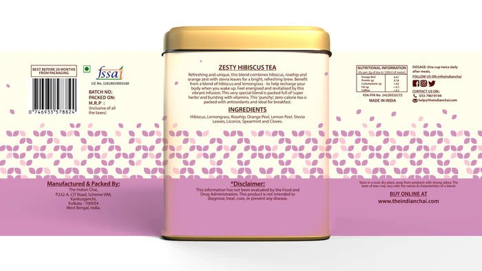 The Indian Chai - Zesty Hibiscus Tea - CBD Store India