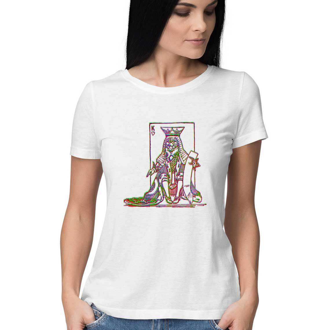 The King of Hearts Women's T-Shirt - CBD Store India