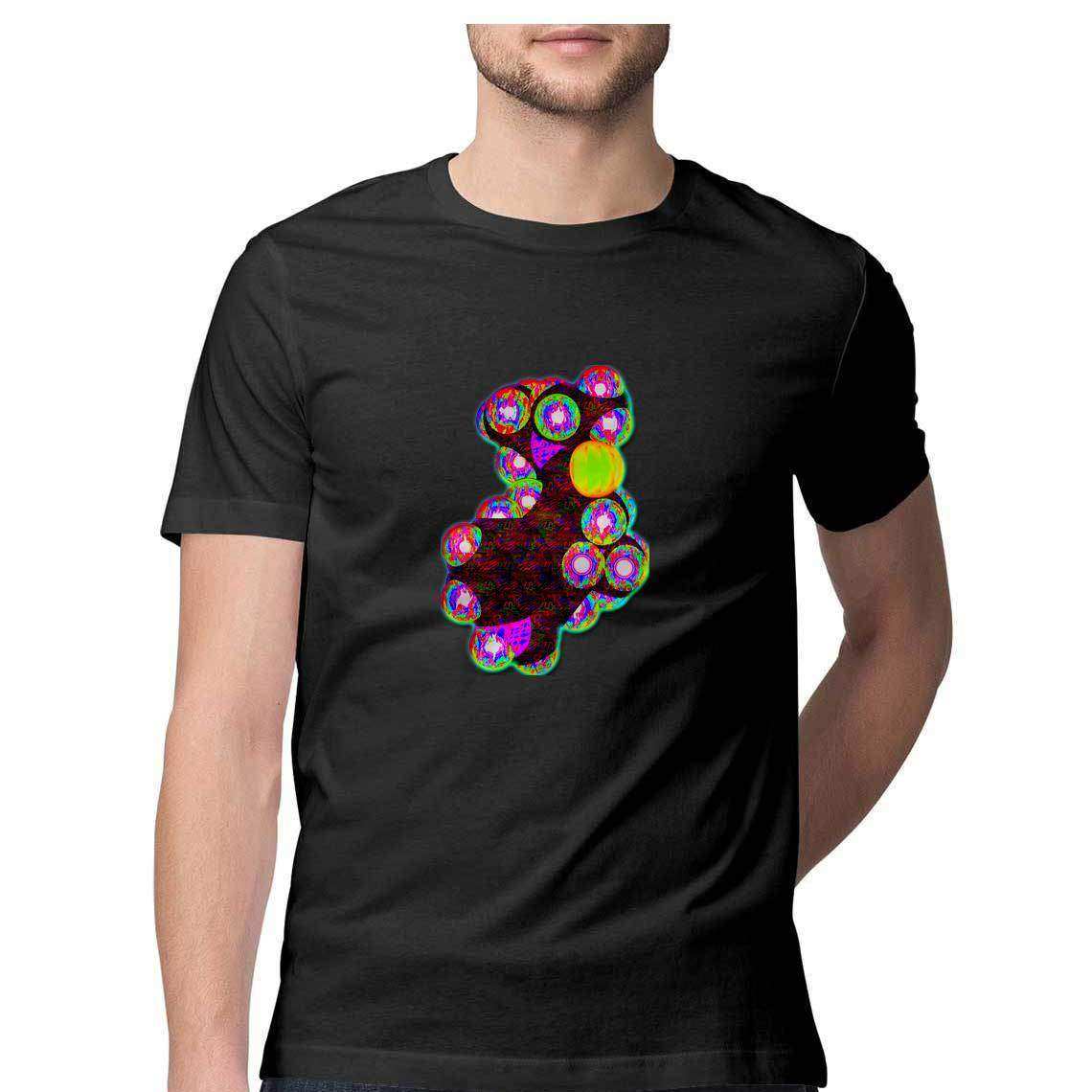 The LSD Molecule Graphic Men's T-Shirt - CBD Store India