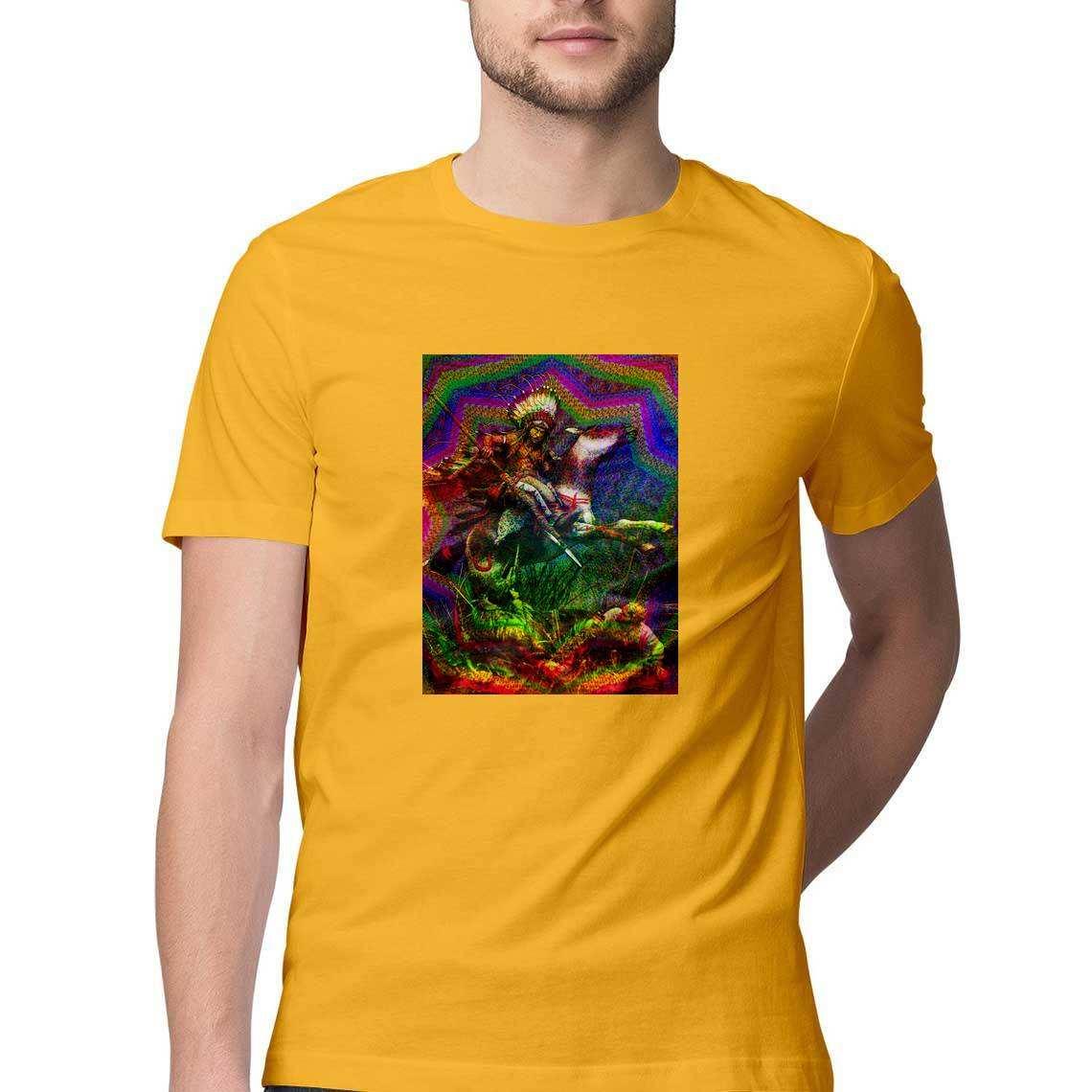 The Navajo chief hunts on Ayahuasca Men's T-ShirtClothingThe Navajo chief hunts on Ayahuasca Men's T-Shirt