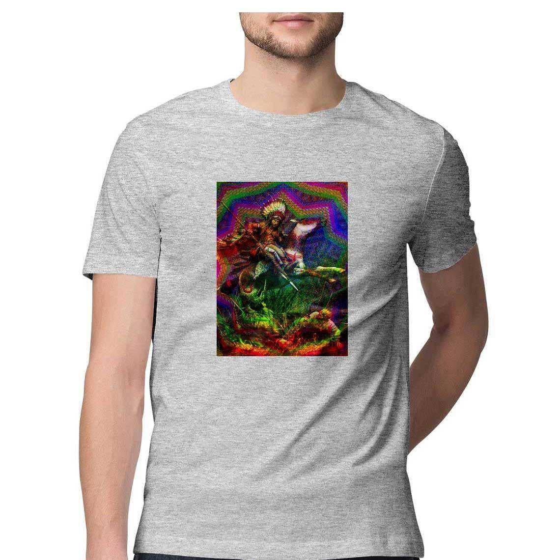 The Navajo chief hunts on Ayahuasca Men's T-Shirt.