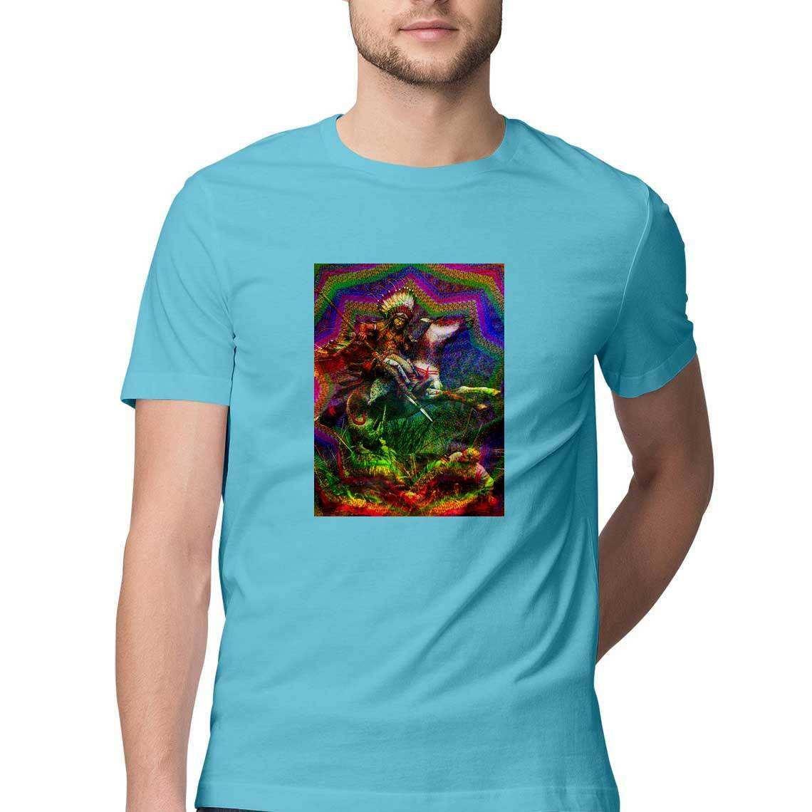 The Navajo chief hunts on Ayahuasca Men's T-Shirt.
