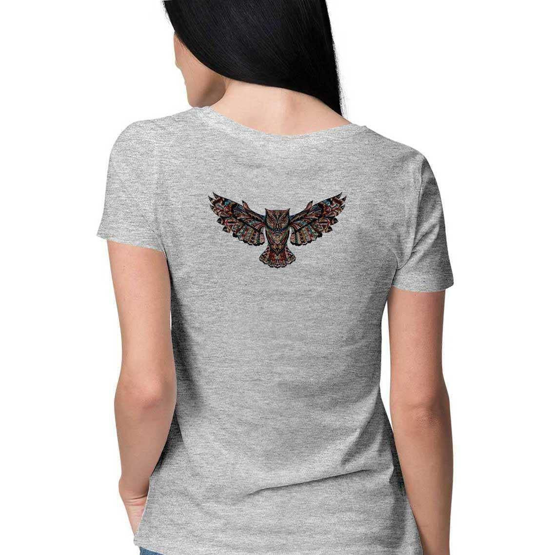 The Sage Owl from the Mysterious Forest Women's Graphic T-Shirt.