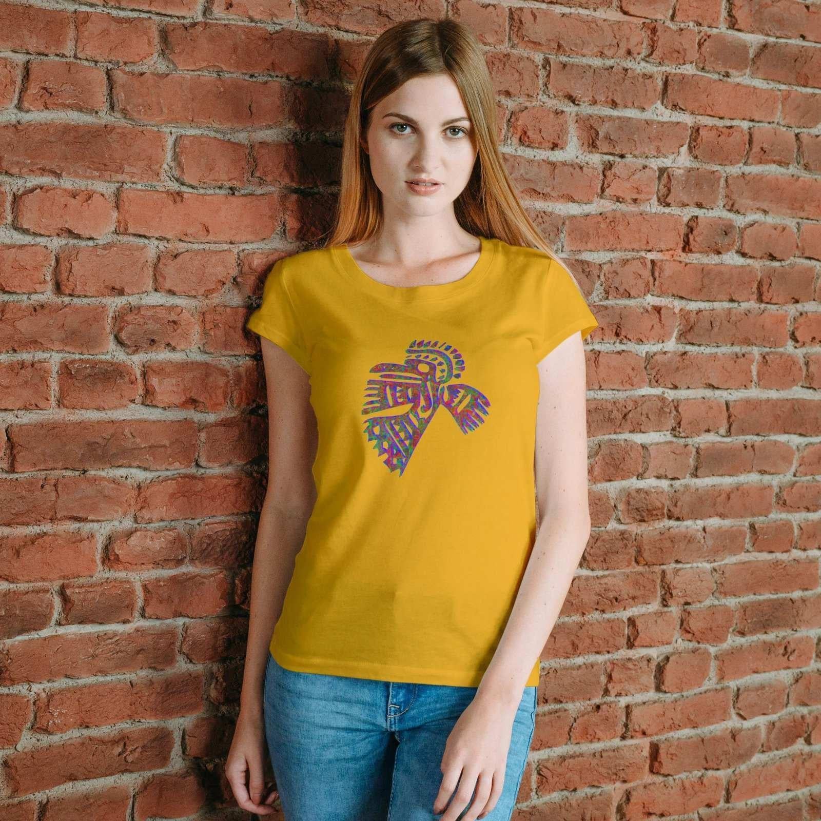 The Shaman's view of a morning bird Women's T-Shirt.