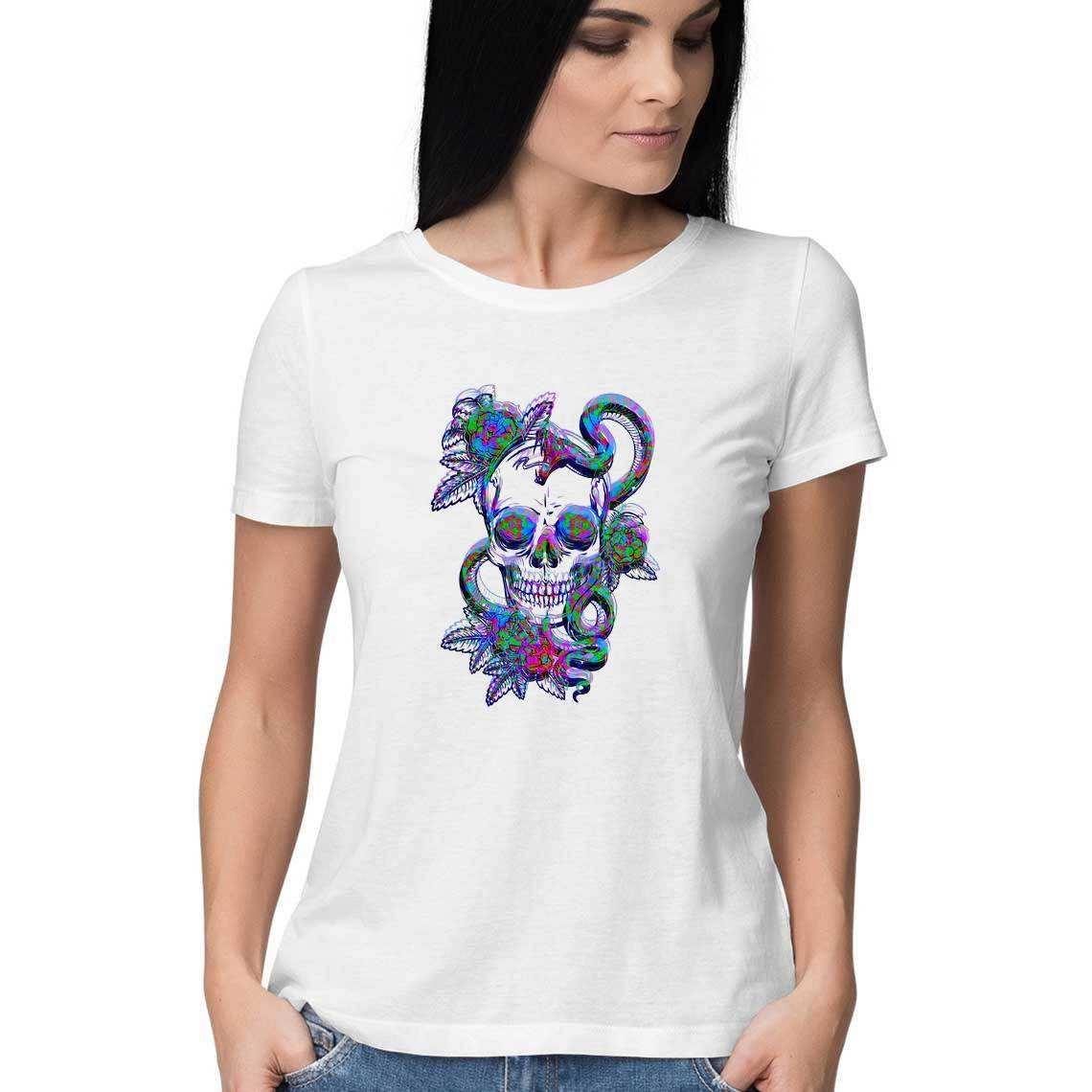 The Skull from the Garden of Eden Women's Graphic T-Shirt.