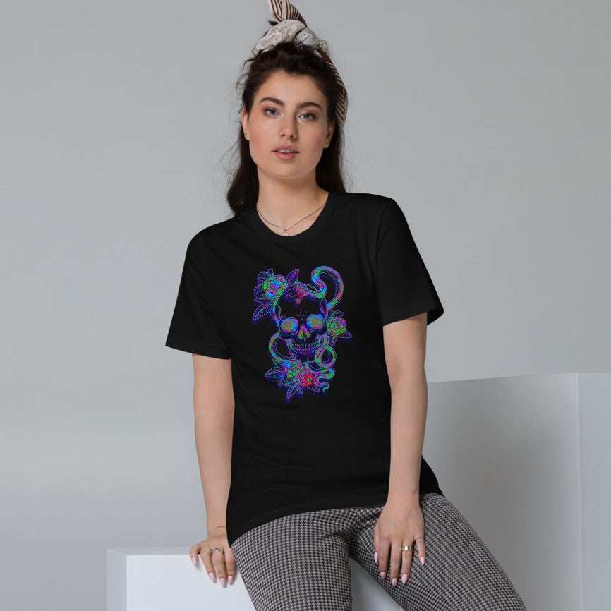 The Skull from the Garden of Eden Women's Graphic T-Shirt - CBD Store India