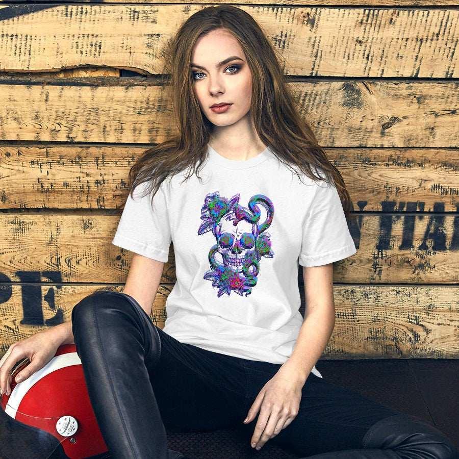 The Skull from the Garden of Eden Women's Graphic T-Shirt.