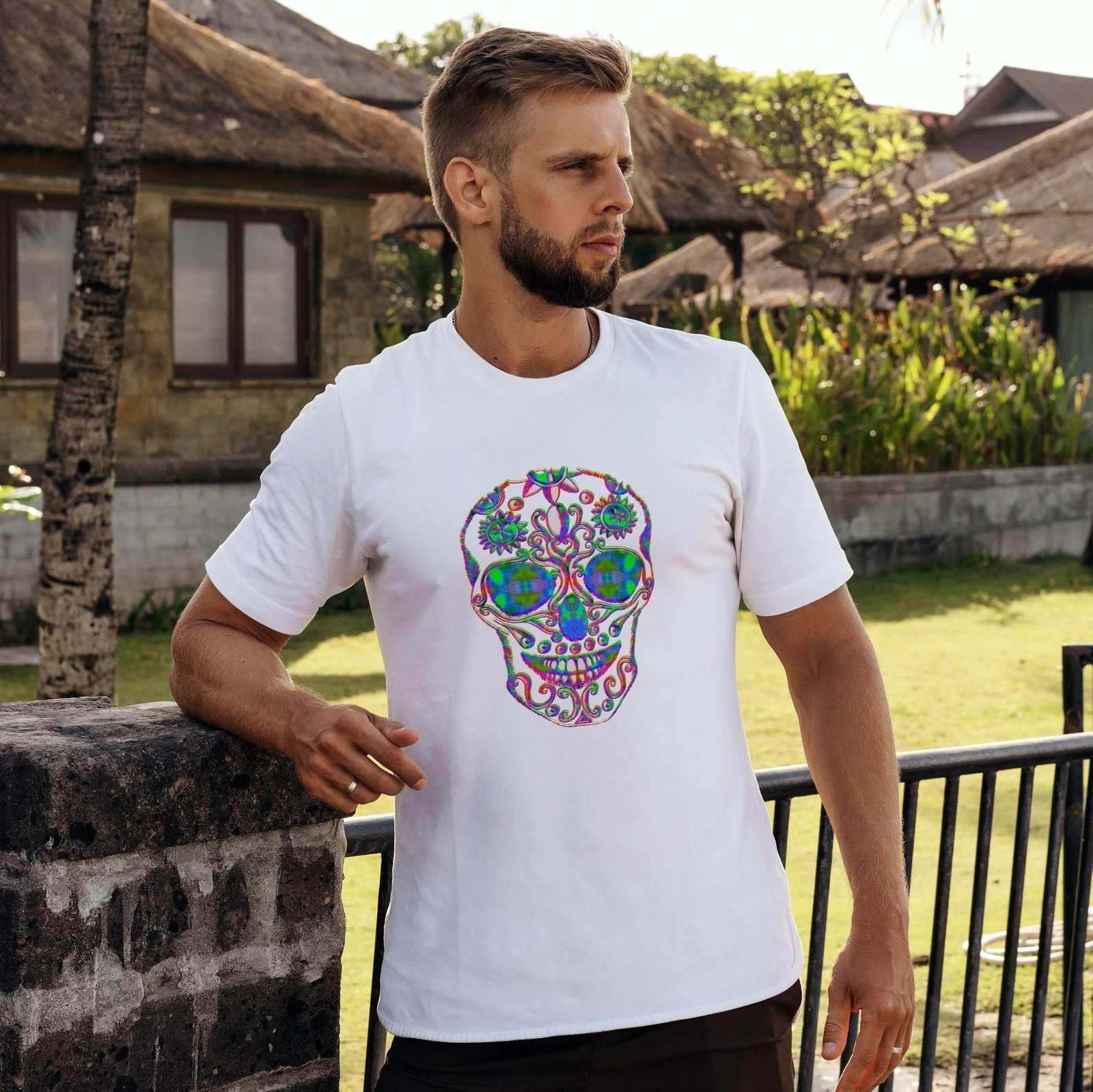 The Skull of the Last Aztec Emperor Men's T-Shirt.