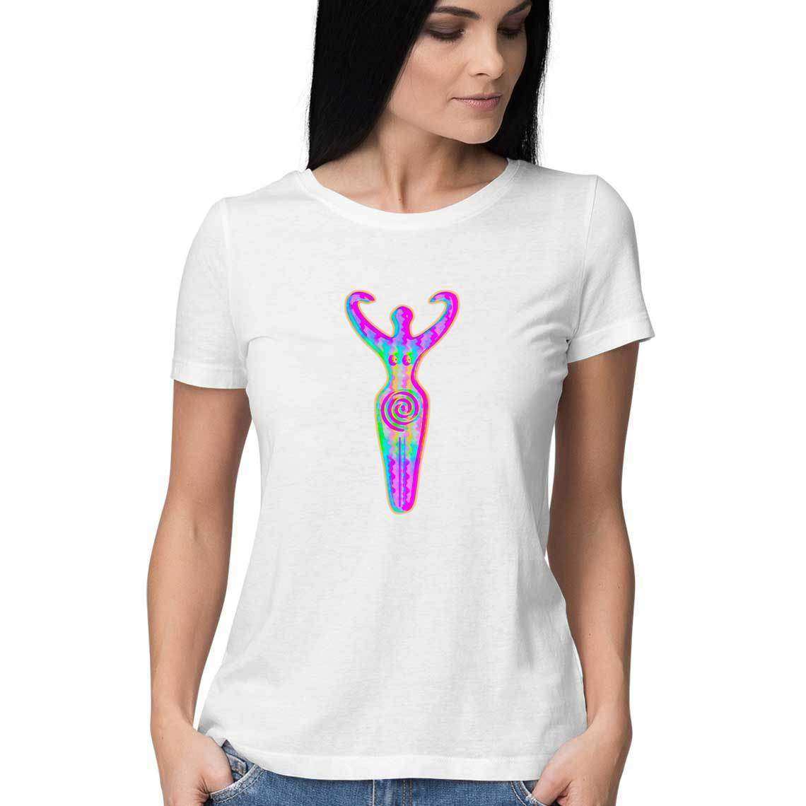 The Spiral Goddess Women's T-Shirt - CBD Store India