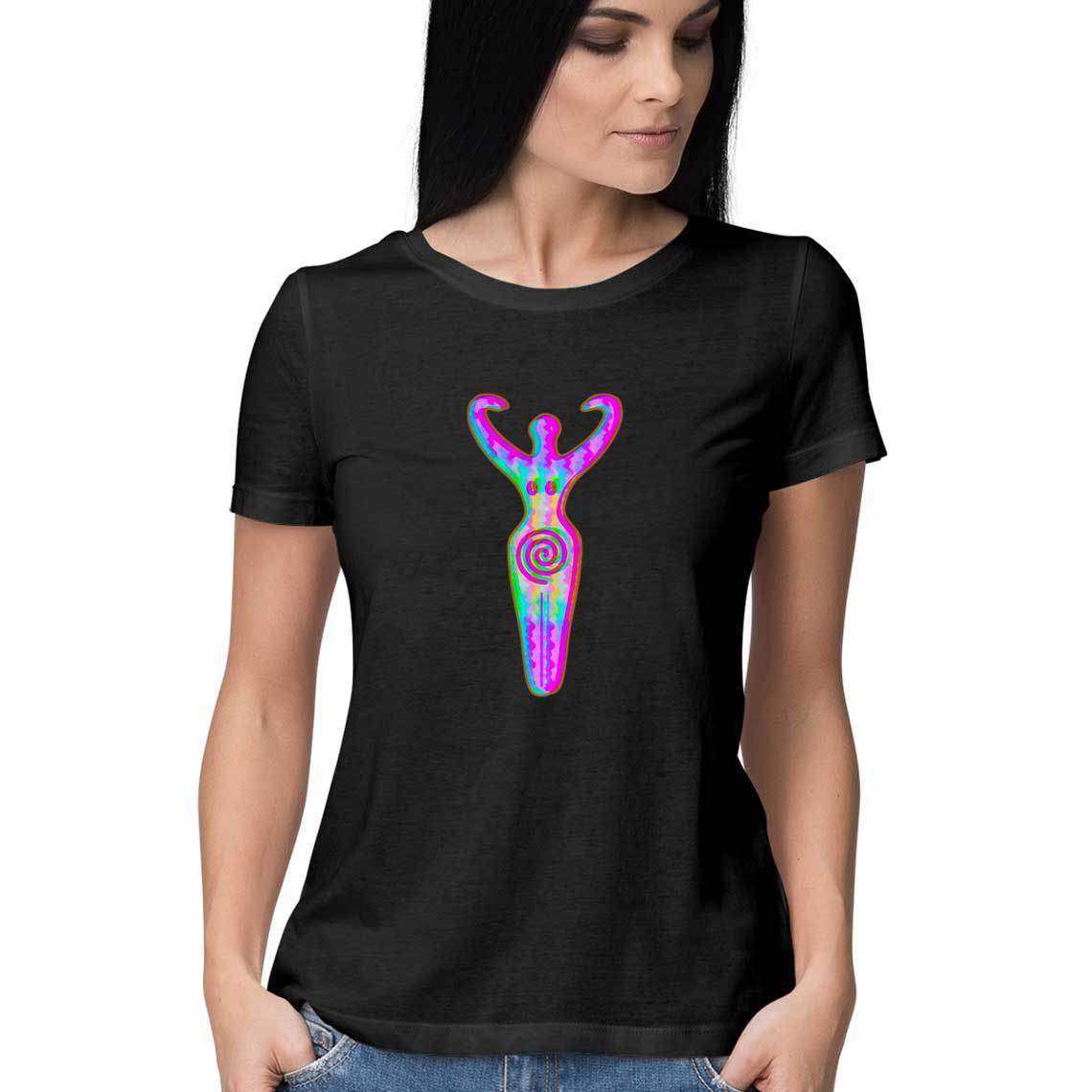 The Spiral Goddess Women's T-Shirt - CBD Store India