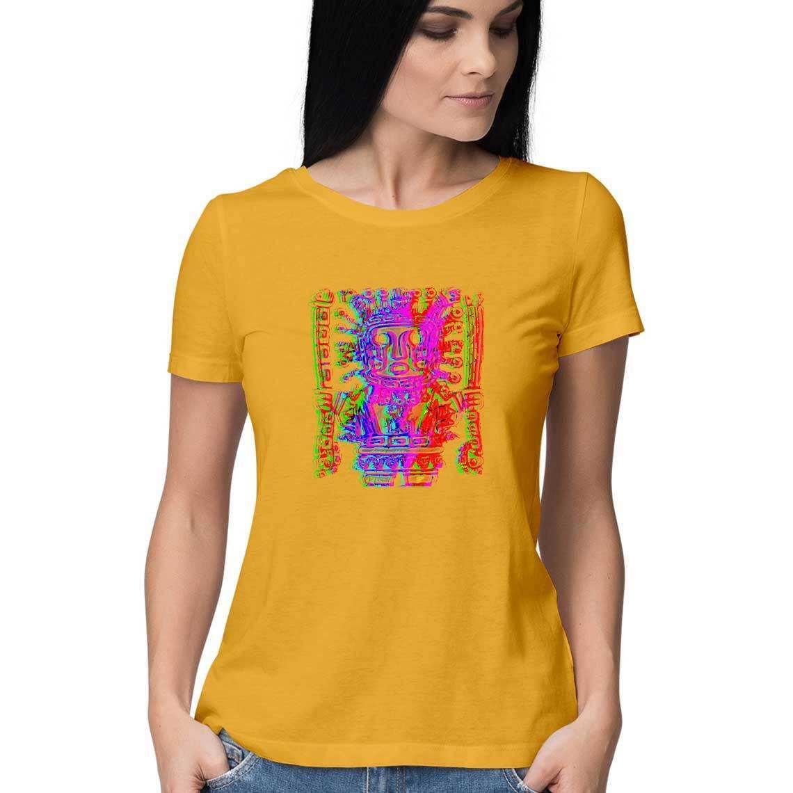The Staff God of the Amazon Dual Print Women's T-Shirt - CBD Store India