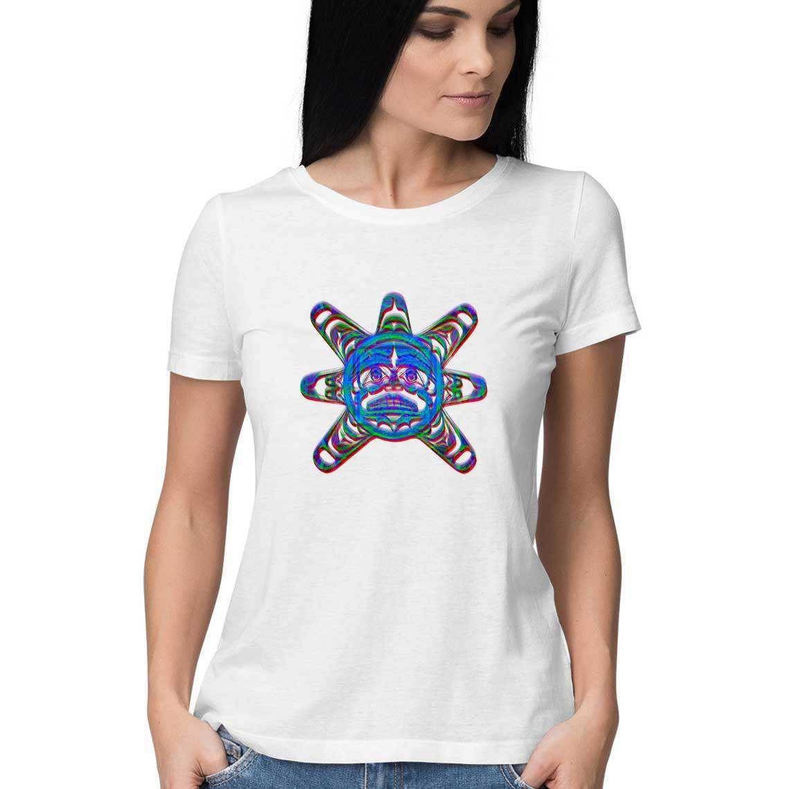 The Sun God of the Aztec Empire Women's T-Shirt.