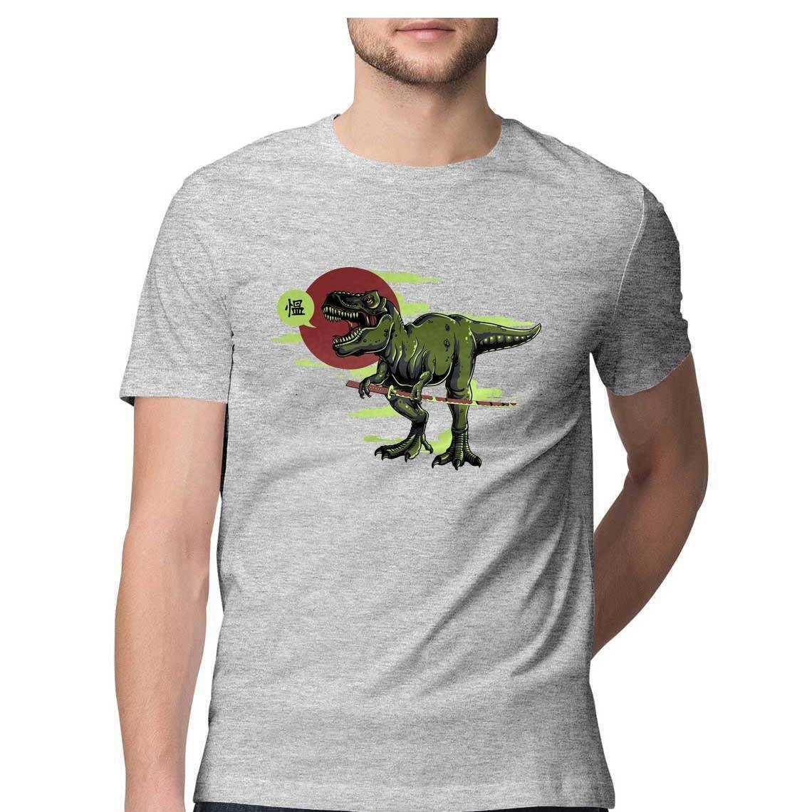 The T-Rex Who Trained to be a Samurai Men's T-Shirt.