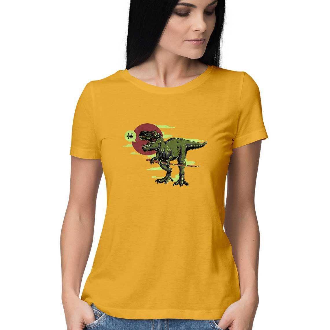 The T-Rex who trained to become a Samurai Women's Graphic T-ShirtClothingSamurai T-Rex Women's T-Shirt - Premium Graphic Tee