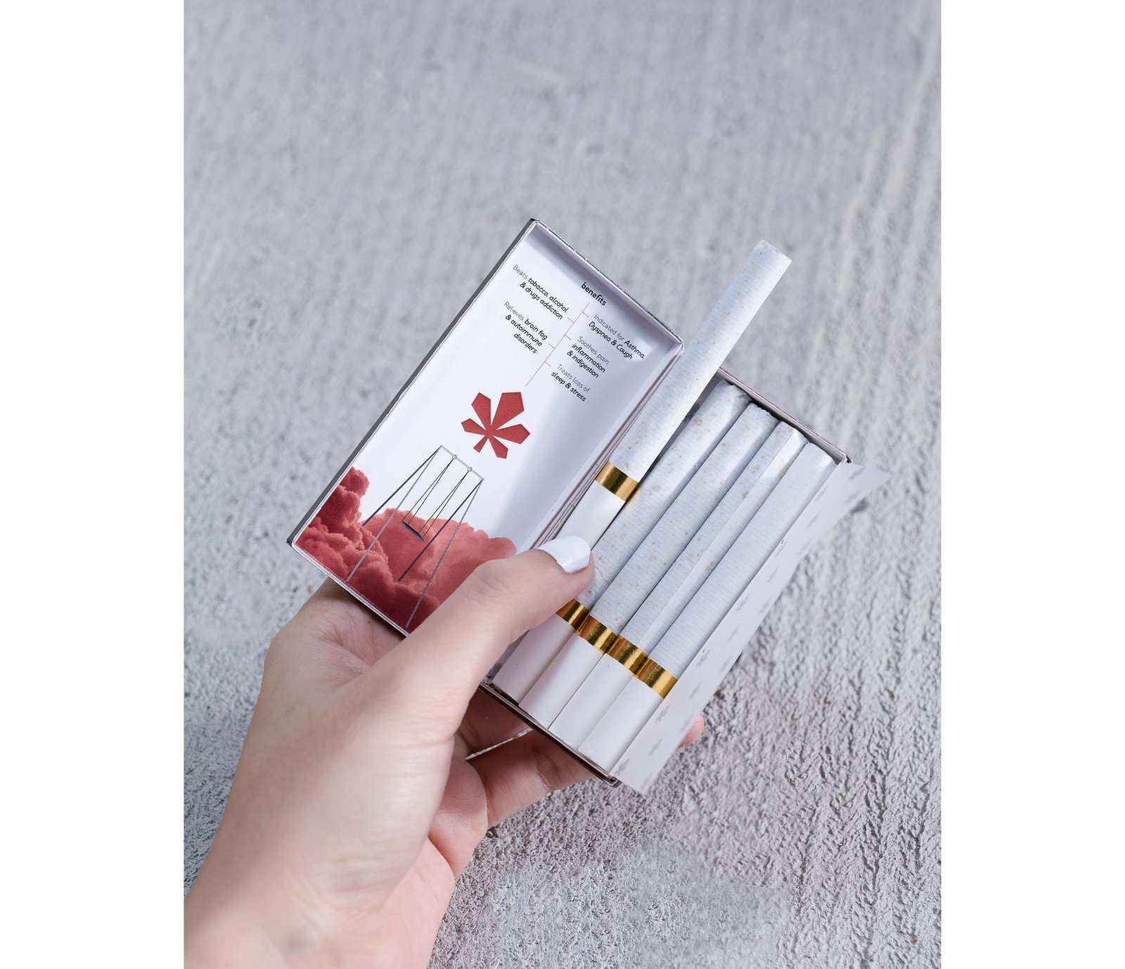 The Trost Hemp Cigarette Woody Rollen (5 Cigarettes in one pack) - CBD Store India