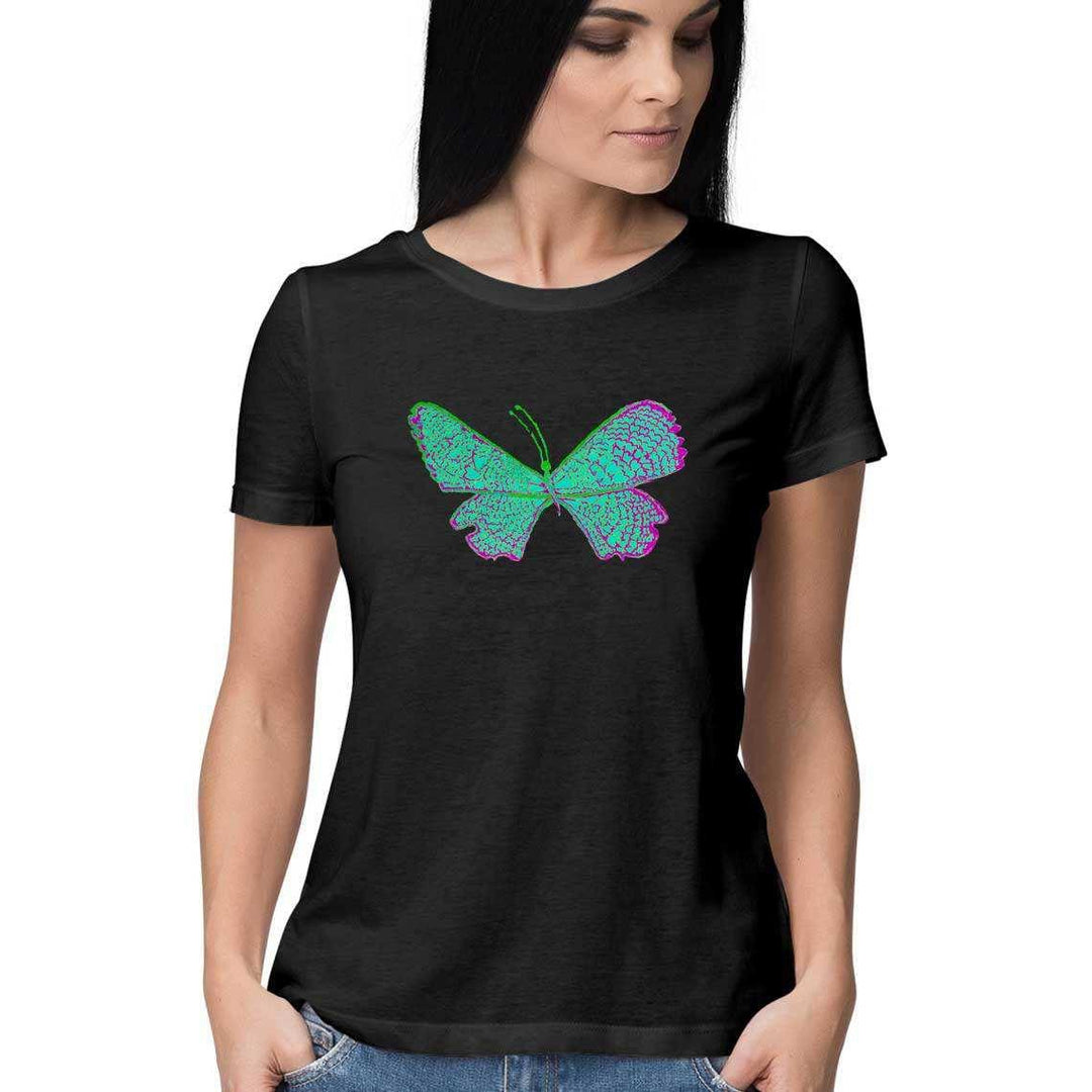The Turquoise Butterfly Women's T-ShirtClothingTurquoise Butterfly Women's T-Shirt | Soft Cotton, Graphic Design