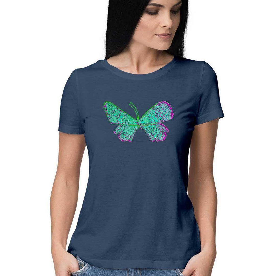 The Turquoise Butterfly Women's T-ShirtClothingTurquoise Butterfly Women's T-Shirt | Soft Cotton, Graphic Design