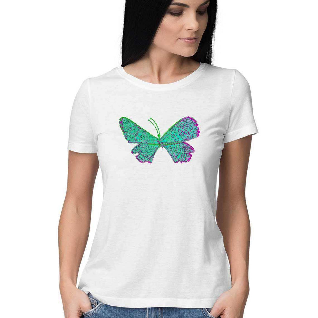 The Turquoise Butterfly Women's T-ShirtClothingTurquoise Butterfly Women's T-Shirt | Soft Cotton, Graphic Design