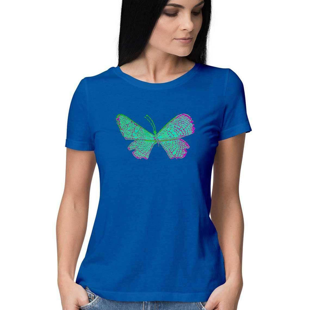 The Turquoise Butterfly Women's T-ShirtClothingTurquoise Butterfly Women's T-Shirt | Soft Cotton, Graphic Design