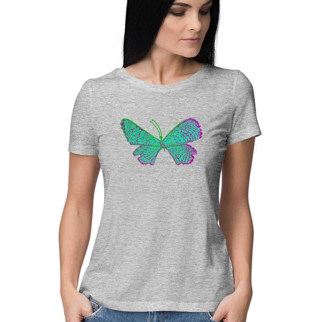 The Turquoise Butterfly Women's T-ShirtClothingTurquoise Butterfly Women's T-Shirt | Soft Cotton, Graphic Design