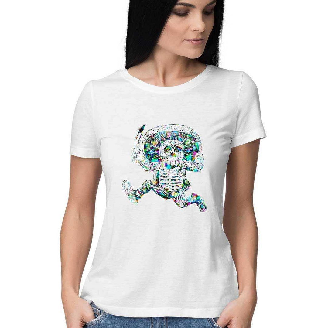 The Undead Pirate of Psychedelia Women's Graphic T-ShirtClothingWomen's Graphic T-Shirt | 100% Cotton, Casual Wear