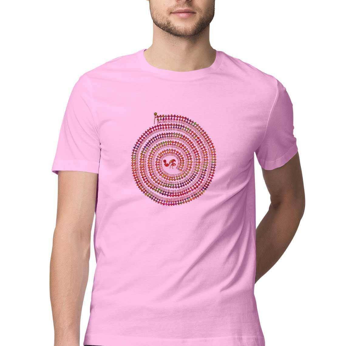 The Warli's Dance of Devotion Men's T-Shirt.