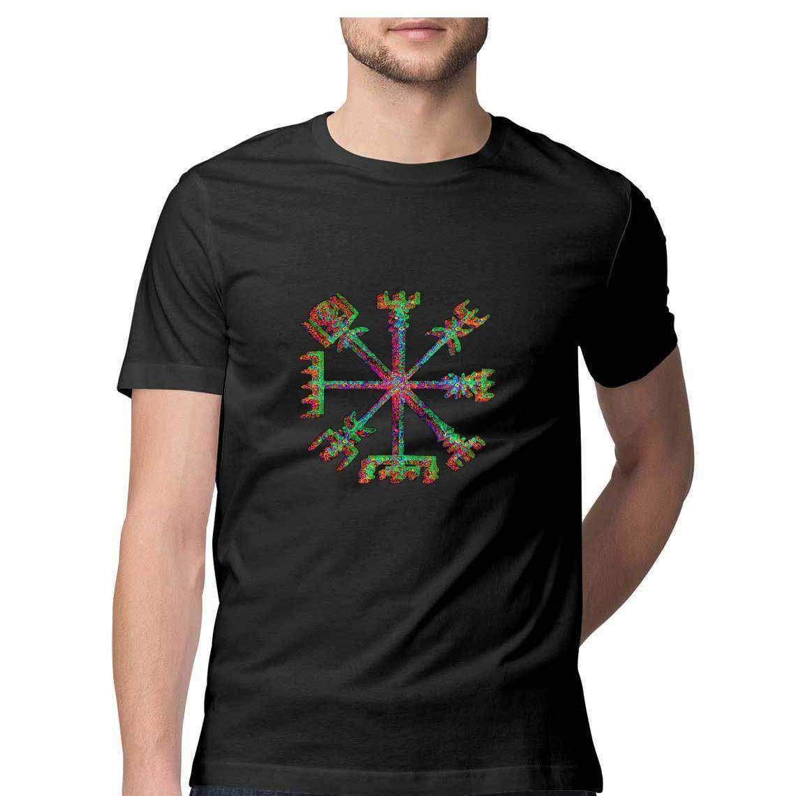 The Way finder Viking's Compass Men's Graphic T-Shirt.